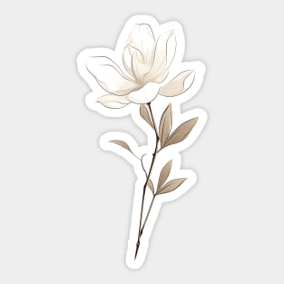 Magnolia Flower Sticker